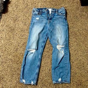 Mother distressed jeans